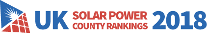 UK Solar Panel County Rankings 2018