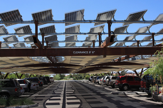 Solar Panels Shading Cars in Las Vagas